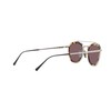 Persol PO5008ST Aviator Sunglasses, Silver/Dark Violet Polarized, 51 mm