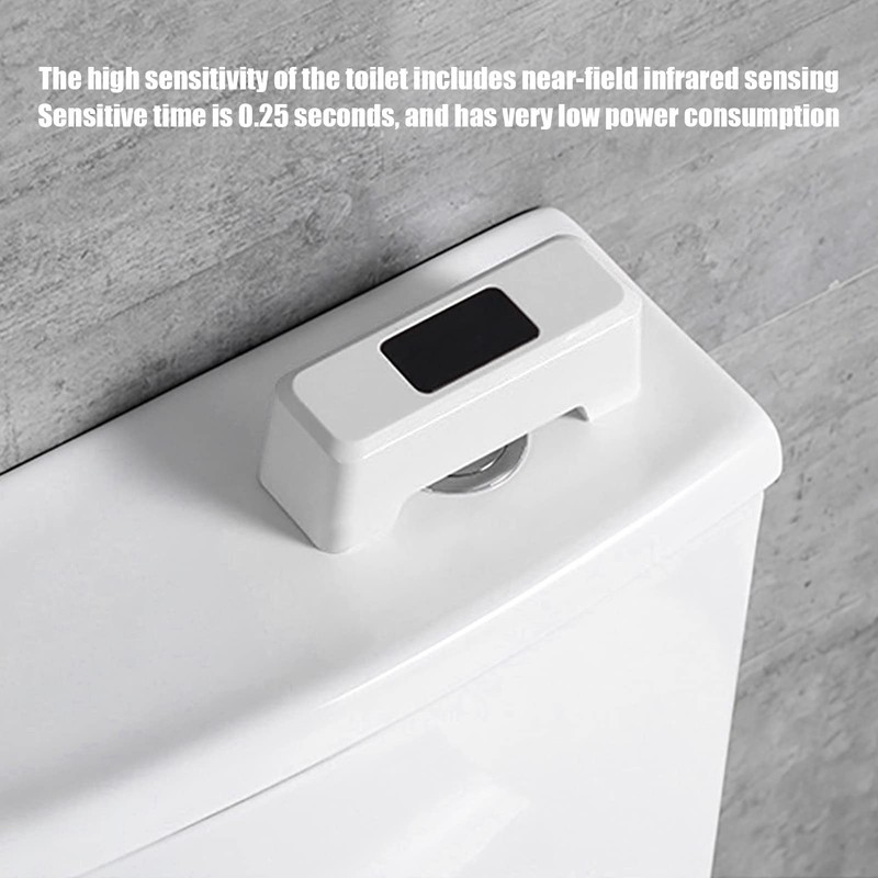 Automatic Toilet Flusher, Smart Toilet Flush Sensor, Hands-Free, Motion Activated,