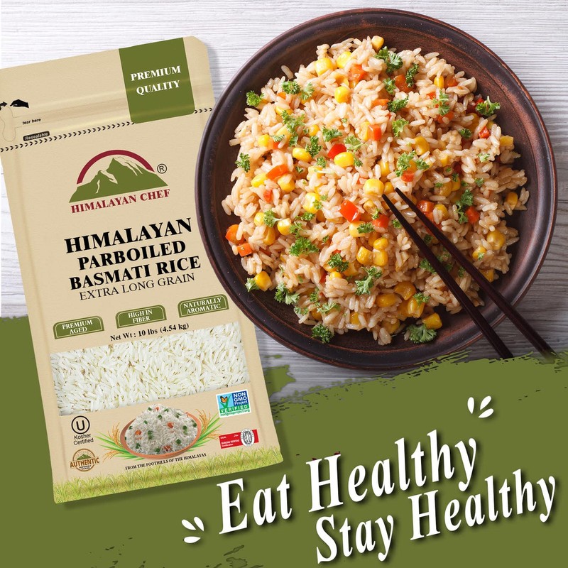 Himalayan Chef - Himalayan Parboiled Basmati Rice, Healthy & Extra