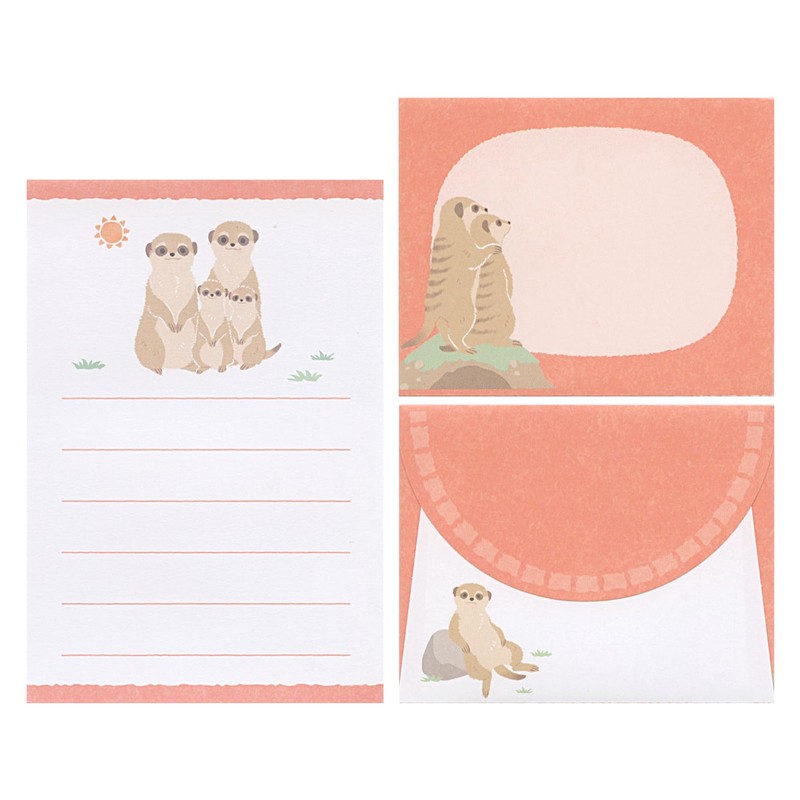 Zoom-in Animal 5422403 Mini Letter Set, Meerkat, Cute Animal