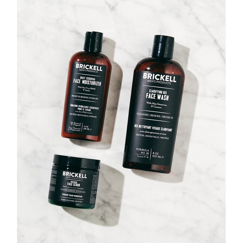 Brickell Men's Daily Advanced Face Care Routine I Scented