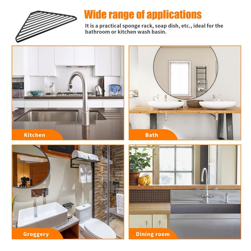 Dish Drainer Roll Up Drainer Sink Corner Triangle Corner Sink