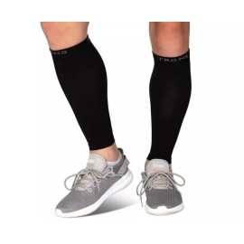TRONS Lot Of 4 TRONS Calf Compression Sleeves Travel Sport Pain Vein BLACK Size XLARGE
