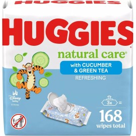 Huggies Natural Care Scented Baby Wipes 3 Packs (168 Total)