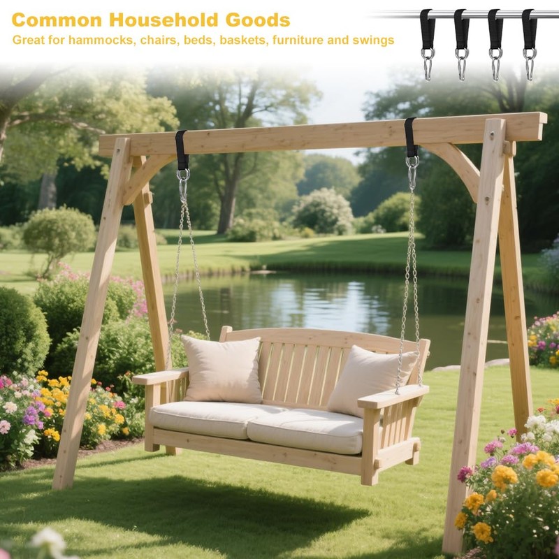 6 Sets Tree Swing Straps Hanging Kit, Heavy Duty Hammock
