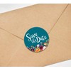 Darling Souvenir 1.6 Inches Round Non Custom Botanical Floral Border