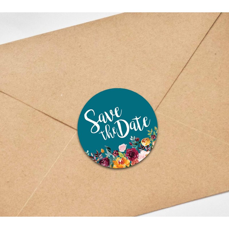 Darling Souvenir 1.6 Inches Round Non Custom Botanical Floral Border