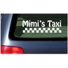 Mimi's Taxi Vinyl Decal - White Window Sticker