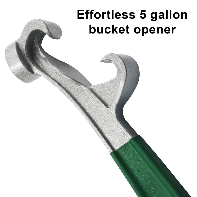 Seimneire 5 Gallon Bucket Lid Opener Tool, Green Handle
