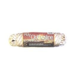 1/4" Diameter X 100 Feet High Strength Braided Poly Clothesline Rope #81004