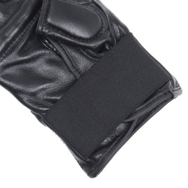 MARTIAL WORLD PG38-S-BK Knuckle-Shaped Finger Gloves, Open Finger, Black, S