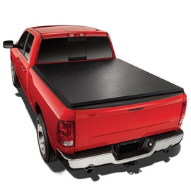DNA Motoring TTC-RU-001 Soft Vinyl Roll-Up Tonneau Cover Compatible with 04-14 F150 5.5Ft Fleetside Bed