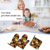 Samgula Autumn Harvest Oven Mitts and Pot Holders Sets Pumpkin