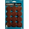1-1/2 in. Brown Heavy-Duty Self-Adhesive Felt Pads (24-Pack)