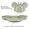 3pcs Toddler Divided Plate Set Silicone Baby Suction Plate Anti
