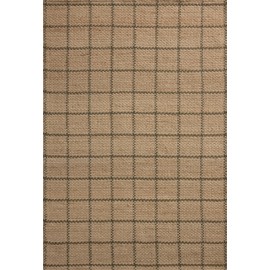 Loloi Chris Loves Julia Fletcher Collection FLE-01 Natural/Olive 3'-6" x 5'-6", .37" Pile Height, Accent Rug