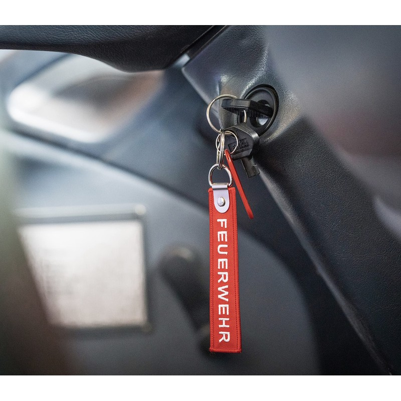 PACOTEX Fire Brigade Keyring Red 120 x 27 mm with