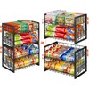 X-cosrack 2 Packs Stackable Can Rack Organizer for Pantry, 2-Tier