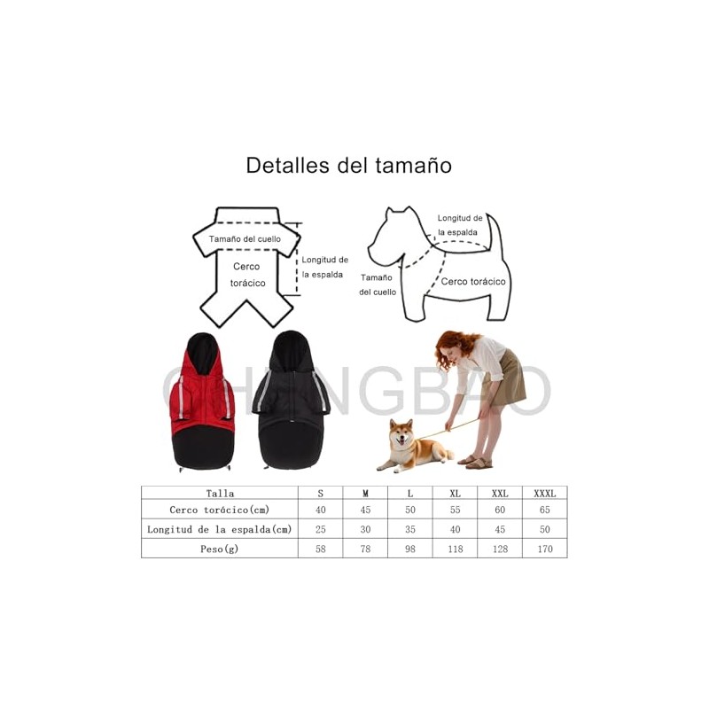 Abrigo de Perro，Llevar Un Sombrero Ropa de Perro，Engrosar para Mantenerse