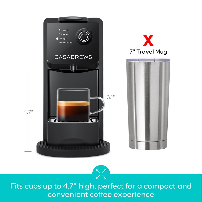 CASABREWS CM7036E Espresso Machine for Nespresso Original Pods, 20 Bar