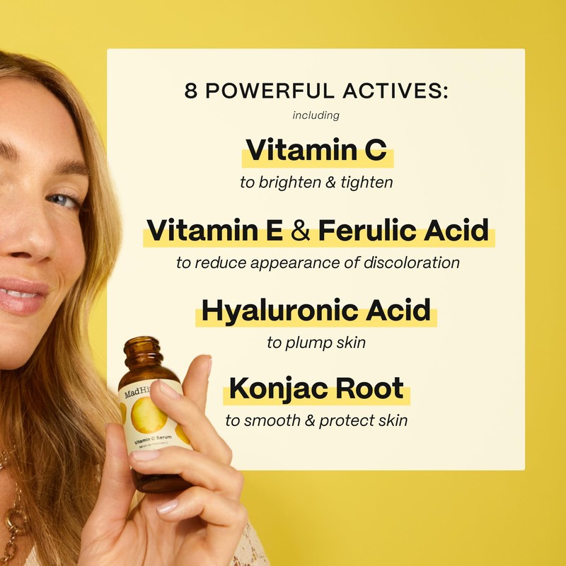 Mad Hippie Vitamin C Serum for Face – Hyaluronic Acid,
