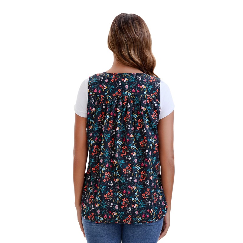 Nanxson Women Cobbler Apron Cotton Smock with 2 Patch Pockets,