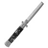 1PC Stainless Steel Switchblade Spring Pocket Oil Hair Comb Foldable