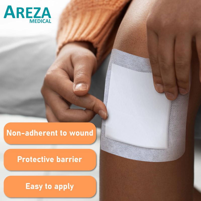 Areza Medical - Bordered Gauze Island Dressing - Wound Dressing