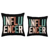 Influencer Writer Author Blogger Vlogger Blogging Vlogging Throw Pillow