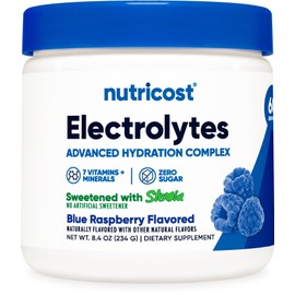 Nutricost Electrolyte Complex Powder (60 Servings, Blue Raspberry) - Hydration Supplement Drink Mix with Vitamins and Minerals