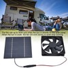 Solar Powered Exhaust Fan 10W Single Fan Waterproof Solar Panel