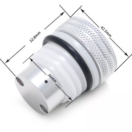 Tarazon Billet Aluminum Cafe Racer Top Pop Up Gas Cap Villain Tank Chopper West Gas Tank