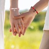 Qehyuelefu 2 PCS Spider Friendship Bracelets Matching Couple Bracelets Long