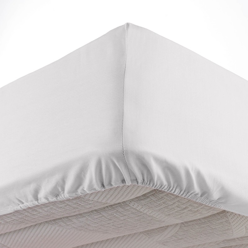 douceur d'intérieur, Oscar White Microfibre Fitted Sheet 160 x 200