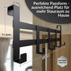 DEKAZIA Door Coat Rack Black for Hanging Door Hook Rack