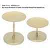 Gold Pillar Candle Holder Double Sided Use Rust Prevention Iron
