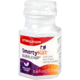 SmartyKat Catnip Bubbles for Cats Bubble Nip Pet Safe Fun Trial Size
