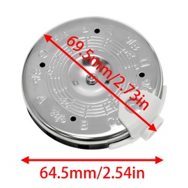 AYLIFU Pitch Pipe 13 Tone Pitch Tube Tuner Guitar Tuner Silver 70 * 65mm/2.75 * 2.56Inch for Instrument Tuning 1PCS (Silver)