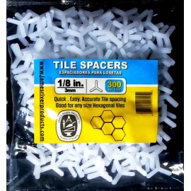 James River Products Y  Spacers for Hexagone Tiling Tools 1/8" , 300 spacers
