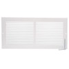Imperial RG0033 Louvered Steel Painted Baseboard Return Air Grille, 14