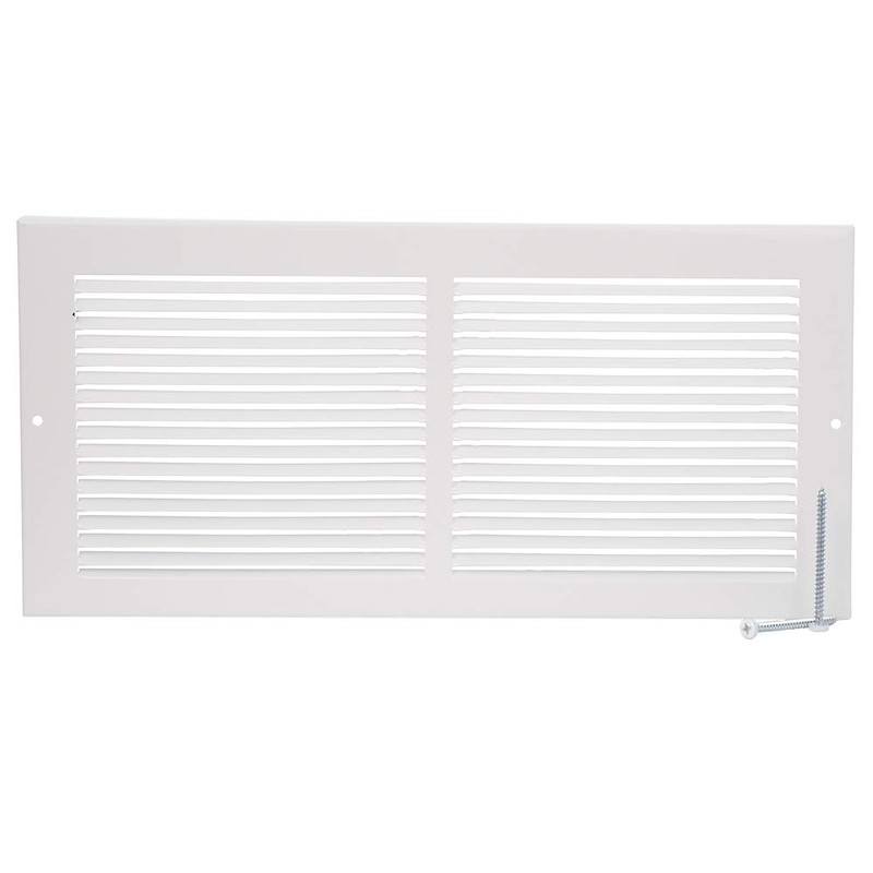 Imperial RG0033 Louvered Steel Painted Baseboard Return Air Grille, 14
