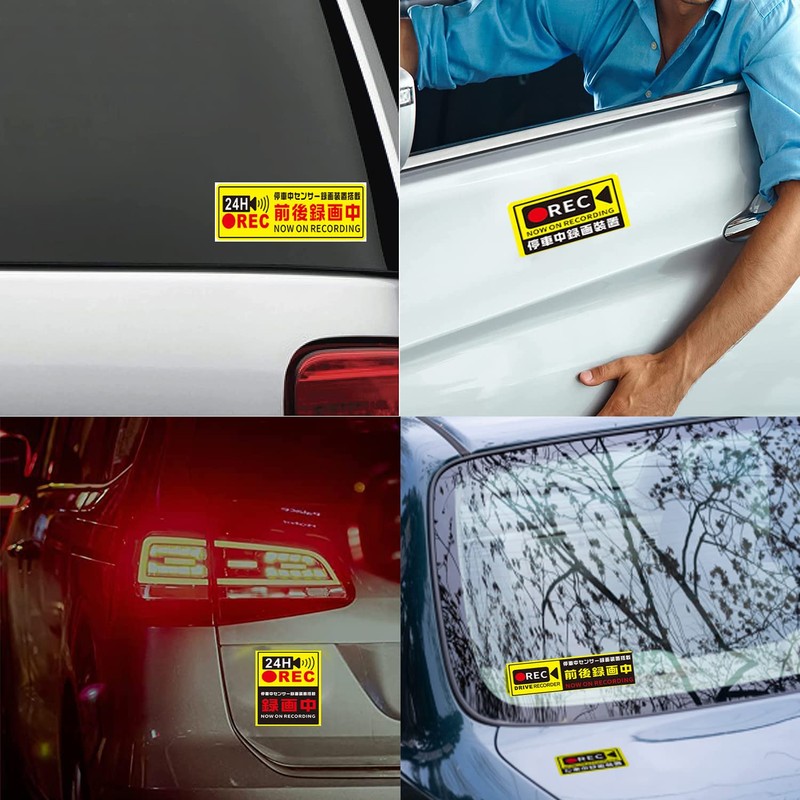 ZHEJIA Dash Cam Stickers, Vehicle with Dash Cam (10 Stickers
