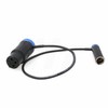 HangTon 40cm Blue Right Angle Flat Profile Audio Mixer Cable