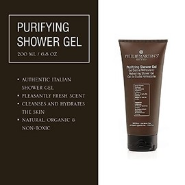 Gel de Ducha Refrescante Philip Martin’s Purifying Shower Con Aloe Vera Y Menta Limpieza Profunda e Hidratación