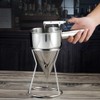 Stainless Steel Piston Funnel with Stand Kitchen Baking Funnel Batter