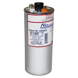 Trane CPT01074 / CPT-1074 Replacement - 80 uf/Mfd 370/440 VAC AmRad Round Universal CapacitorReplacement Made in The U.S.A.
