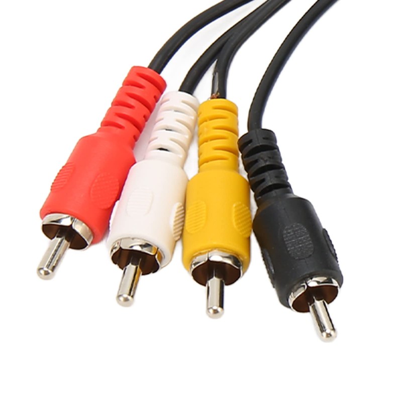 5 Pin DIN to 4 RCA Cable, Durable Female to