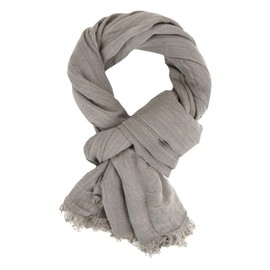 Ella Jonte Wide Men's Scarf in 3 Colours Blue Beige or Grey Anthracite, beige