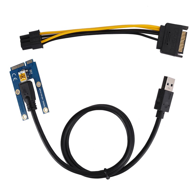 Mini PCI-E to PCI Express16x Extender Riser Adapter With SATA