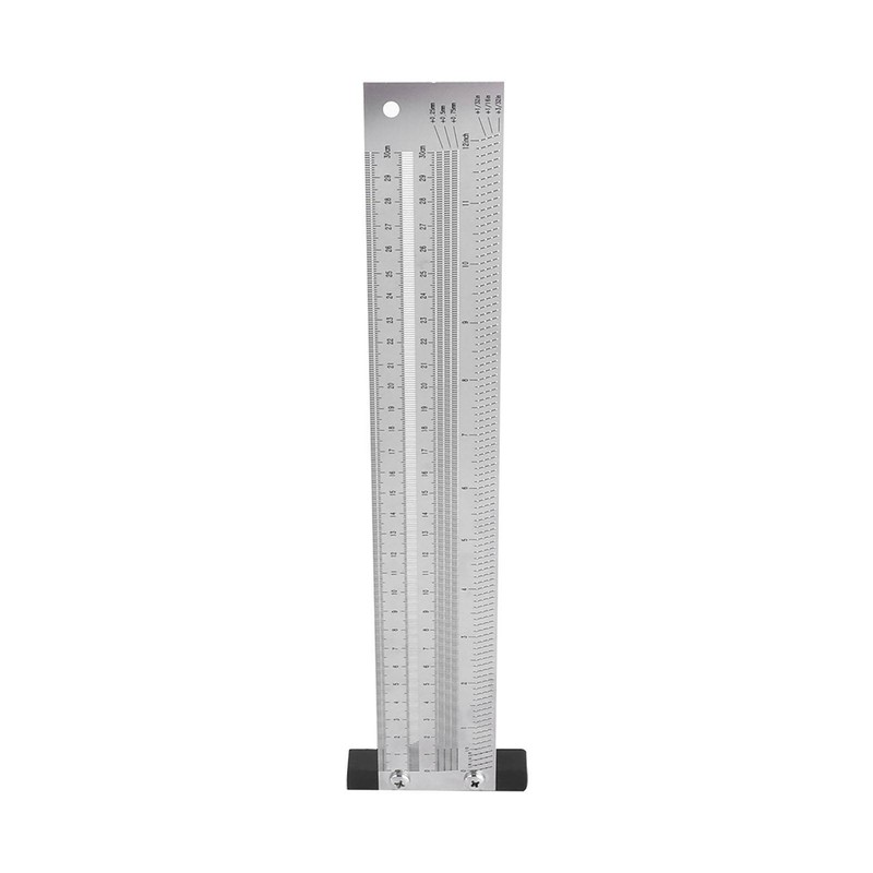 Ultra Precision Marking Ruler Stainless Steel Woodworking Scribing Ruler Gauging